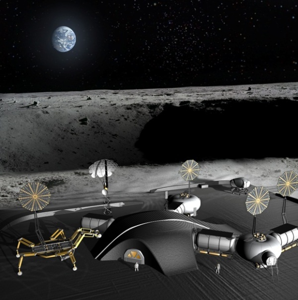 NASAが3Dプリンターによる月面宇宙基地『SinterHab』の建設計画を発表