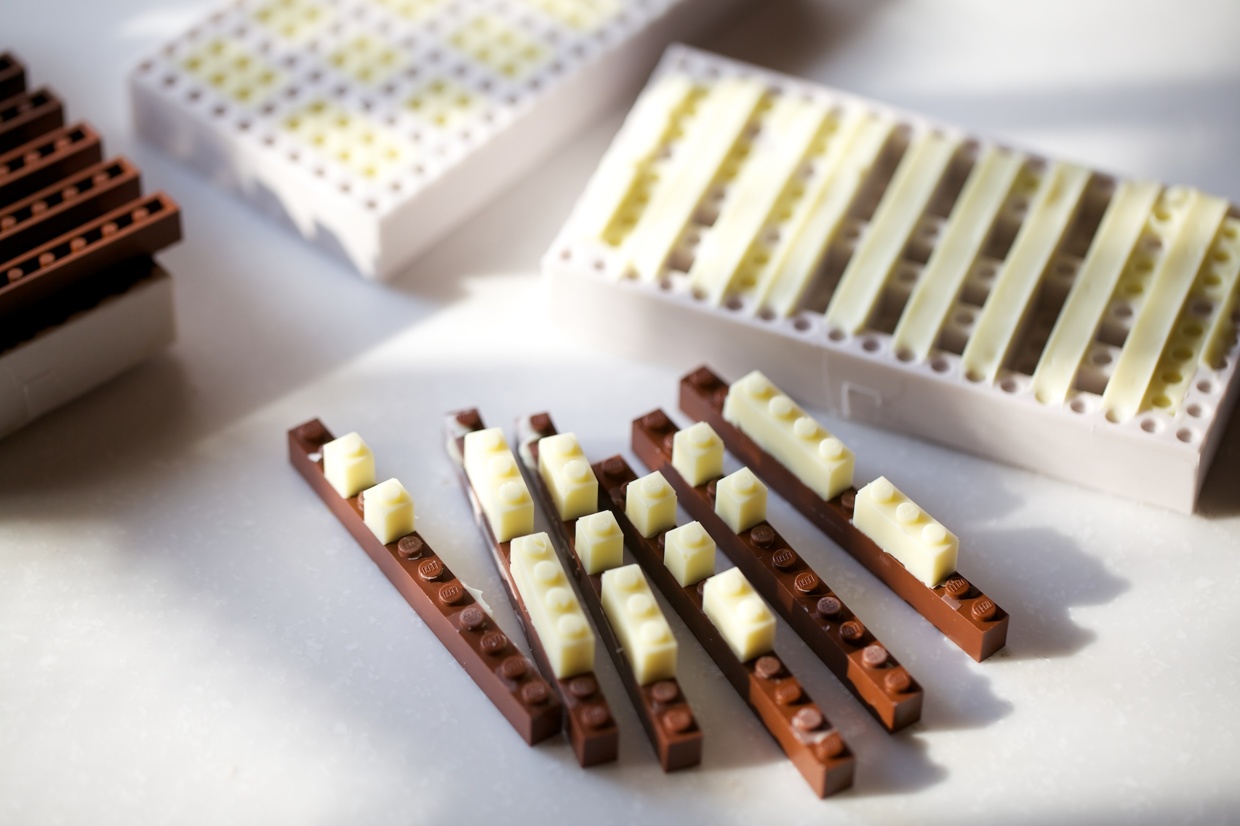組み立ても可能。チョコレートで出来たレゴブロックが面白そう！
