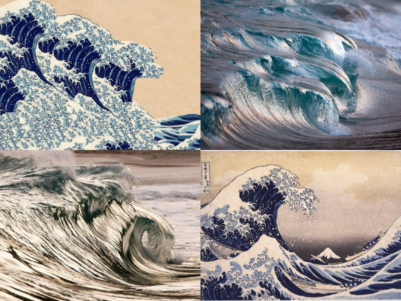 葛飾北斎の描いた波が、ハイスピード撮影した本物の波と完全に一致！