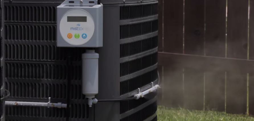 室外機を霧で冷やしてエアコンの電気代を30％削減する「Mistbox」