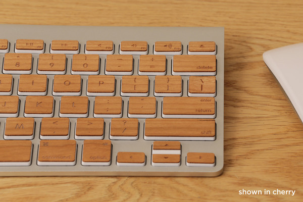 クールなMacに温もりを与える木製キーボード『Lazerwood Keys』