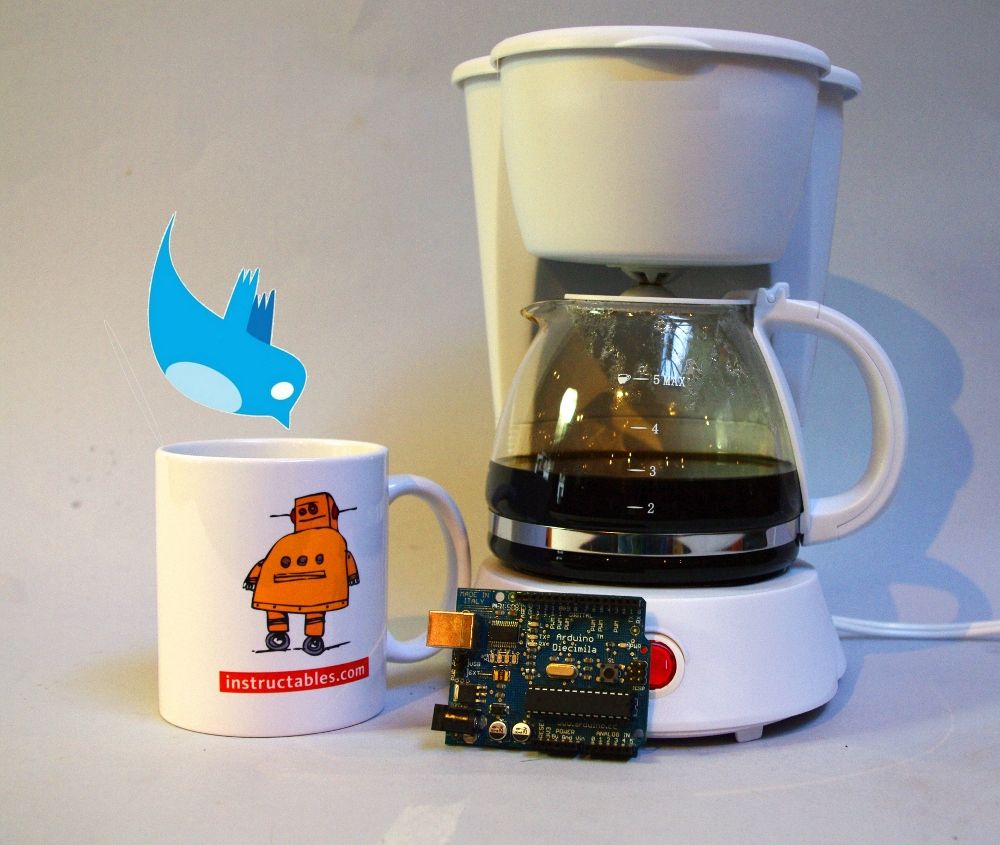 Twitterでどこからでもコーヒーを入れられる『Tweet-a-Pot』を作るArduinoプロジェクト