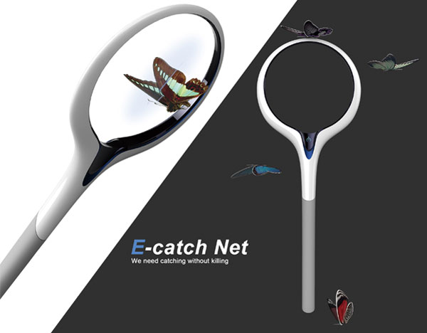 捕獲せずにスキャンする未来の虫取り網『E-catch Net』