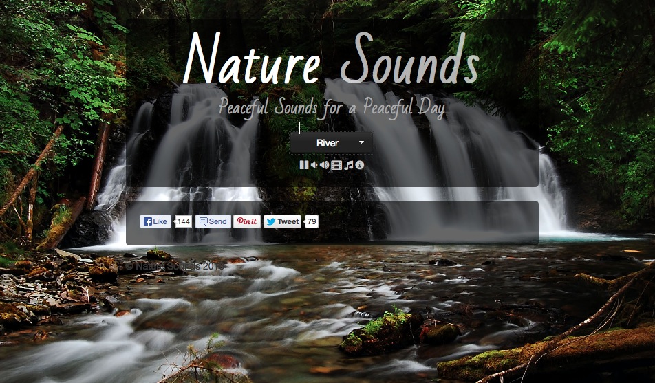 リラックスして集中できそうな自然音を流してくれるWebサイト『Nature Sounds』