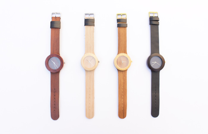 100%天然木製なのにソフトなストラップの腕時計『Carpenter Collection』