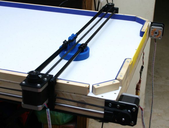 3Dプリンターの組み立てキットから作ったエアホッケーロボが無敵すぎる