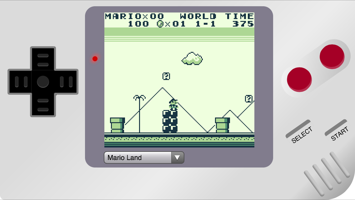 スマホからブラウザベースでゲームボーイがプレイできるエミュレータ『HTML5 Game Boy』