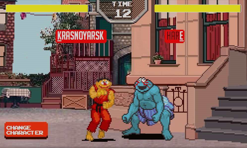 キモい…セサミストリートのストリートファイター『Sesame Street Fighter』